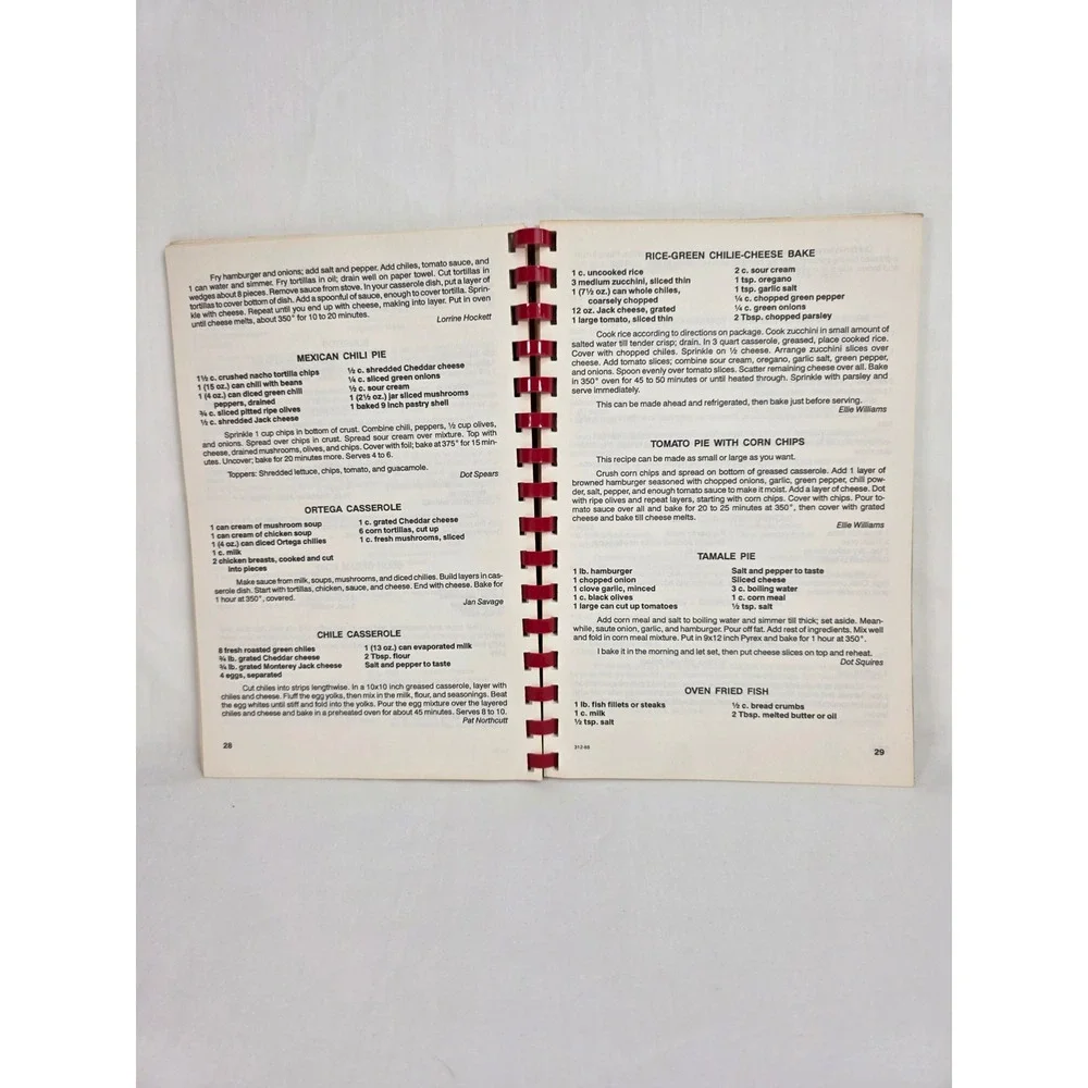 VINTAGE Food for my Household Cookbook Spiral Bound Topaz Lake Nevada La Sertoma